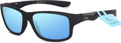 funglasses Wrap-around Sunglasses(For Men & Women, Blue)