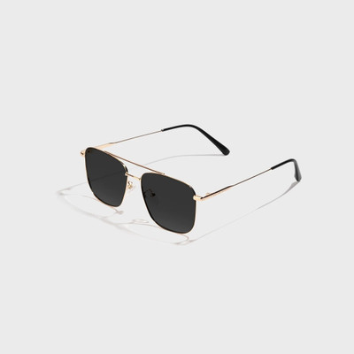 SAM AND MARSHALL Retro Square Sunglasses(For Men, Black)