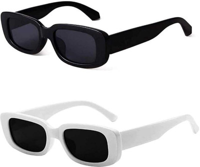 Shade House Rectangular Sunglasses(For Men, Grey)
