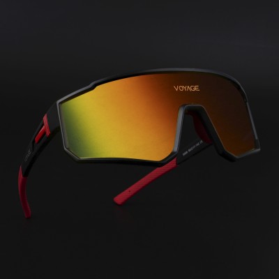 VOYAGE Wrap-around Sunglasses(For Men & Women, Multicolor, Red)