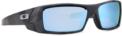 OAKLEY Gascan Rectangular Sunglass(For Men, Blue)