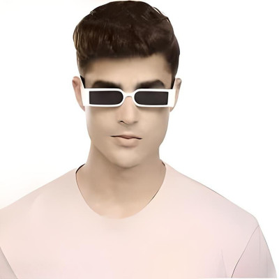 Accentz Rectangular Sunglasses(For Boys & Girls, Black)