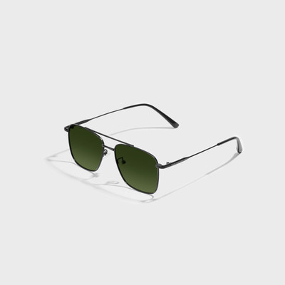 SAM AND MARSHALL Retro Square Sunglasses(For Men, Green)