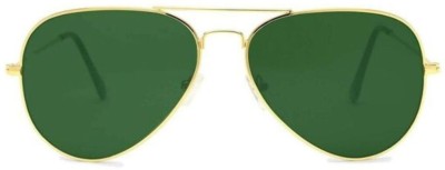 REDHILLS Aviator Sunglasses(For Men & Women, Green)