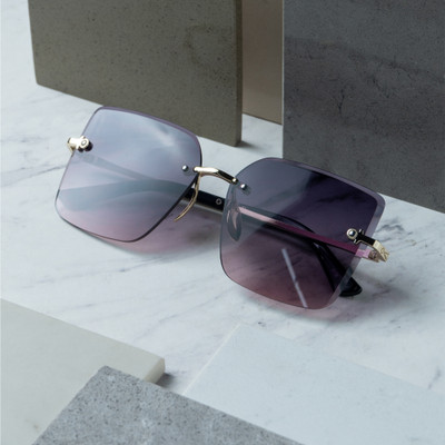 The Magnifique Rectangular Sunglasses(For Women, Pink)