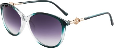 Fair-x Oval Sunglasses(For Women, Grey)