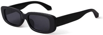 Sehgal Trading Retro Square Sunglasses(For Men & Women, Black)