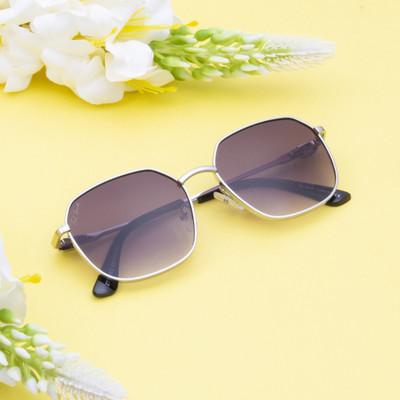 Ted Smith Retro Square Sunglasses(For Men & Women, Grey)