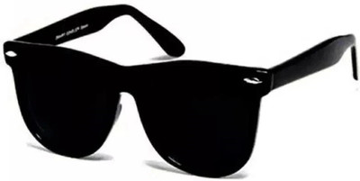 FLEXCY Wayfarer Sunglasses(For Men & Women, Black)