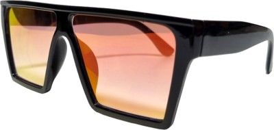 NexQuity Rectangular Sunglasses(For Men & Women, Red)