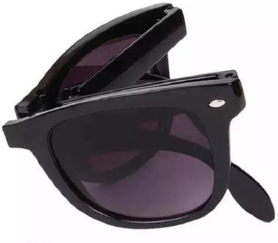Netwiz Rectangular Sunglasses(For Men & Women, Black)