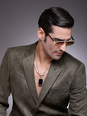 Hashtag eyewear Rectangular Sunglasses(For Men, Brown)