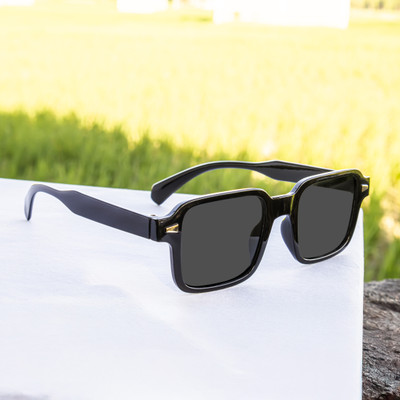 Durer Retro Square Sunglasses(For Men, Black)