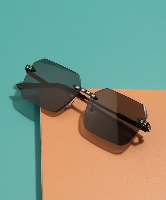 Haute Sauce Over-sized Sunglasses(For Women, Silver)