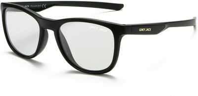 Grey Jack Rectangular Sunglasses(For Men & Women, Clear)
