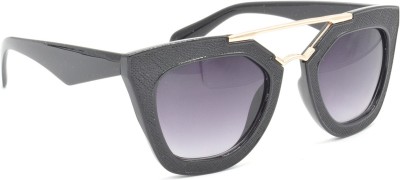 Hrinkar Rectangular Sunglasses(For Men & Women, Grey, Clear)