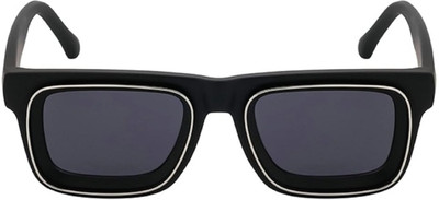 Specoo Rectangular, Wayfarer Sunglasses(For Men & Women, Black)