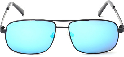 Fastrack Retro Square Sunglasses(For Men, Blue)