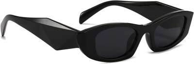 ARICKS Retro Square Sunglasses(For Men & Women, Black)