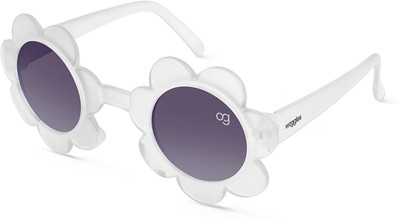 Woggles Round Sunglasses(For Boys & Girls, Black)