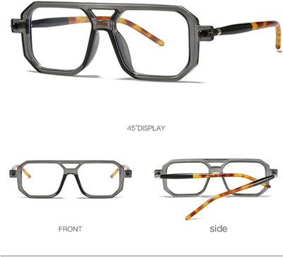 SpadeAces Rectangular Sunglasses(For Men & Women, Grey)