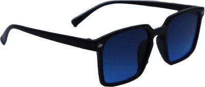 FIYALA Rectangular Sunglasses(For Men & Women, Blue)