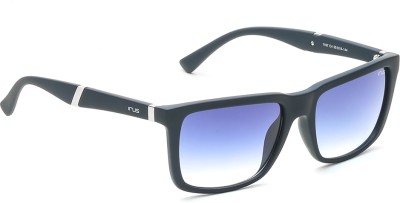 IRUS Retro Square Sunglasses(For Men, Blue)