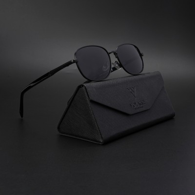 VOYAGE Retro Square Sunglasses(For Men & Women, Black)