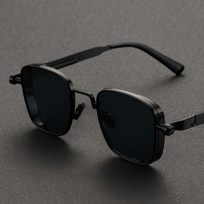 OSSUM Retro Square, Wrap-around Sunglasses(For Men & Women, Black)