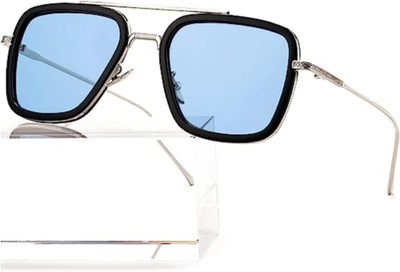 Zienz Rectangular Sunglasses(For Men, Grey)