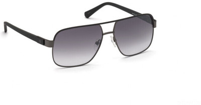GUESS Retro Square Sunglasses(For Men, Grey)