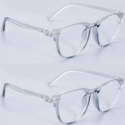 SUNBEE Rectangular Sunglasses(For Men & Women, Clear)