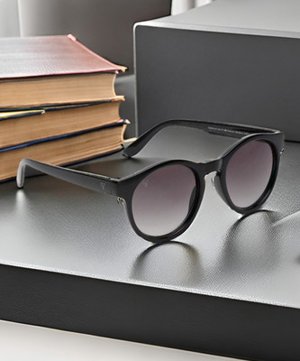 Sunnies Round Sunglasses(For Men & Women, Grey)