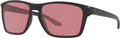 OAKLEY Rectangular Sunglass(For Men, Red)