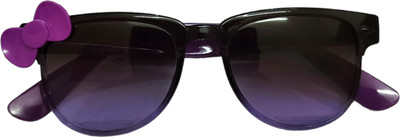UZAK Rectangular Sunglasses(For Boys & Girls, Black)