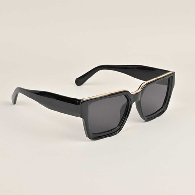 eyevy Retro Square Sunglasses(For Men & Women, Black)