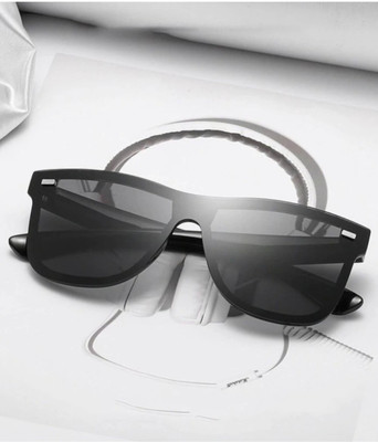 Dcmr Wayfarer Sunglasses(For Men & Women, Black)
