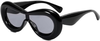 Augen Over-sized Sunglasses(For Men & Women, Black)