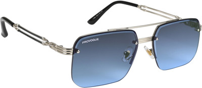 PROVOGUE Rectangular Sunglasses(For Men, Blue)