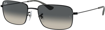Ray-Ban Rectangular Sunglasses(For Men & Women, Grey)