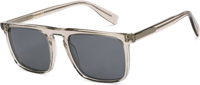john jacobs Rectangular Sunglasses(For Men & Women, Grey)
