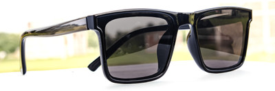 jiebo Rectangular Sunglasses(For Men, Black)