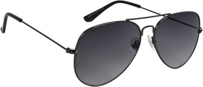 NuVew Aviator Sunglasses(For Men & Women, Grey)