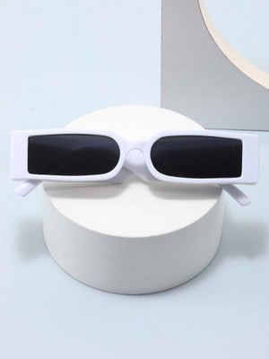 Netwiz Rectangular Sunglasses(For Boys & Girls, Black)