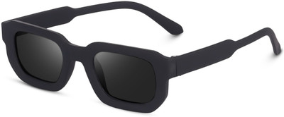 funglasses Retro Square Sunglasses(For Men & Women, Black)