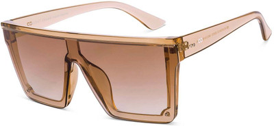 VINCENT CHASE Wayfarer Sunglasses(For Men & Women, Brown)