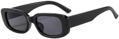 Rich Club Rectangular Sunglasses(For Men, Grey)