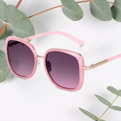PETER JONES Over-sized Sunglasses(For Women, Pink)