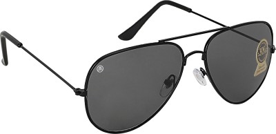 MarkQues Aviator Sunglasses(For Men & Women, Black)