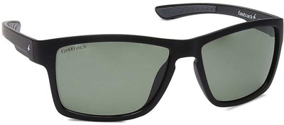 Fastrack Rectangular Sunglasses(For Men & Women, Green)